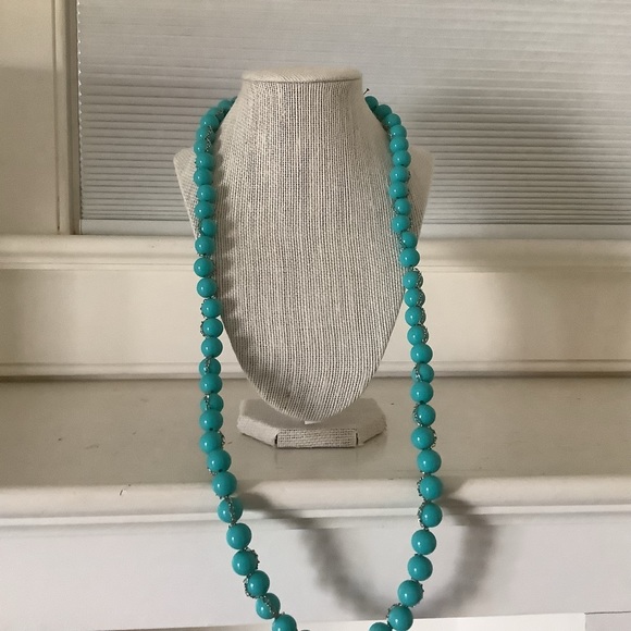 Banana  Republic  Beaded Necklace in Turquo… - Picture 2 of 9